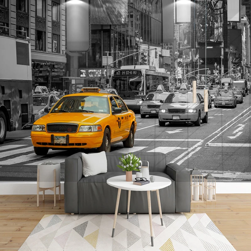 

Drop Shipping Drop Shipping Custom Photo Wallpaper Retro London Building Red Bus British Cafe 3D Stereo Mural Wallpaper