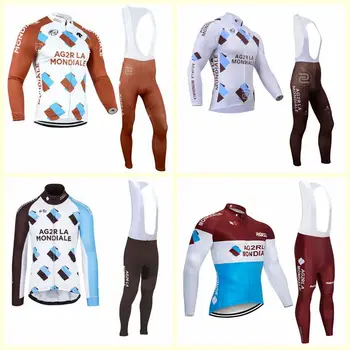

Clothing-Uniform Cycling-Jersey-Set Bicycle Bike Team Maillot Long-Sleeve Ropa-Ciclismo