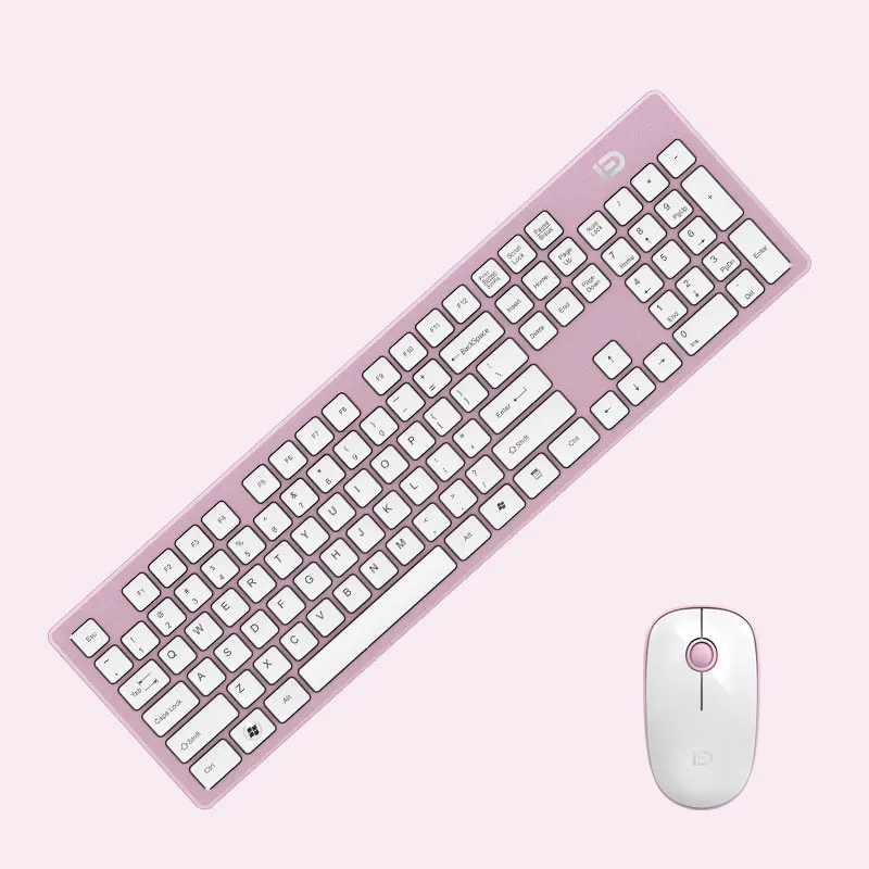 New 2.4Ghz MINI Optical Wireless Keyboard and Mouse Combo Set Mute Silence Office Supplies for Android IOS PC Laptop Mac