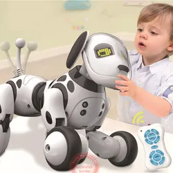 Programmable 2.4G télécommande sans fil Robot Intelligent chien enfants jouet Intelligent parlant Robot chien jouet électronique pour animaux de compagnie 