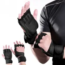 1 пара, мужские, женские, для спортзала, на полпальца, спортивные, для фитнеса, тренировки, наручные перчатки, противоскользящие, устойчивые, перчатки для тяжелой атлетики