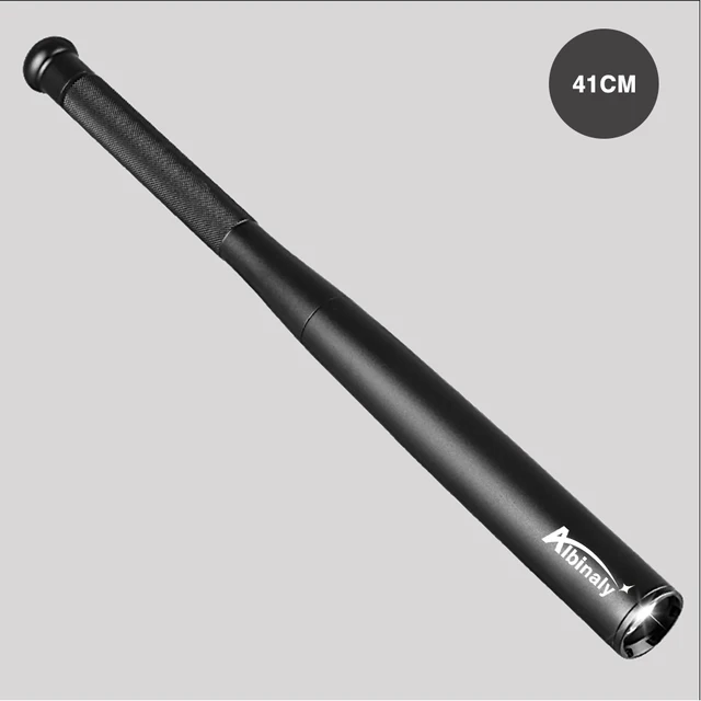 Baseball Bat LED Flashlight waterproof Super Bright Baton aluminium alloy Torch for Emergency and Self Defense 41CM