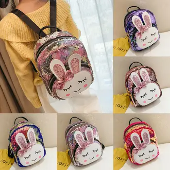 

Women Mini Leather Backpack Girls Sequin School Bag Shoulder Bag Travel Rucksack