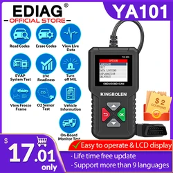 KINGBOLEN – YA101 Scanner de voiture, outil de Diagnostic automatique, lecteur de Code OBD2, EOBD, KW310, 12V, langue russe, PK Elm327 