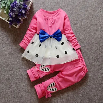 

Casual Infantil Set Spring Kids Clothes Baby Girls Costume Cute Rabbit Tracksuit Tops Pants Children Girls Set Newborn Outfit