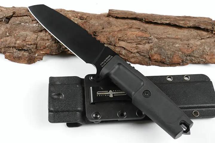 ToughKeng наружный походный механический нож с фиксированным лезвием 5CR13MOV стальной резиновой ручкой высокопрочный нож инструмент