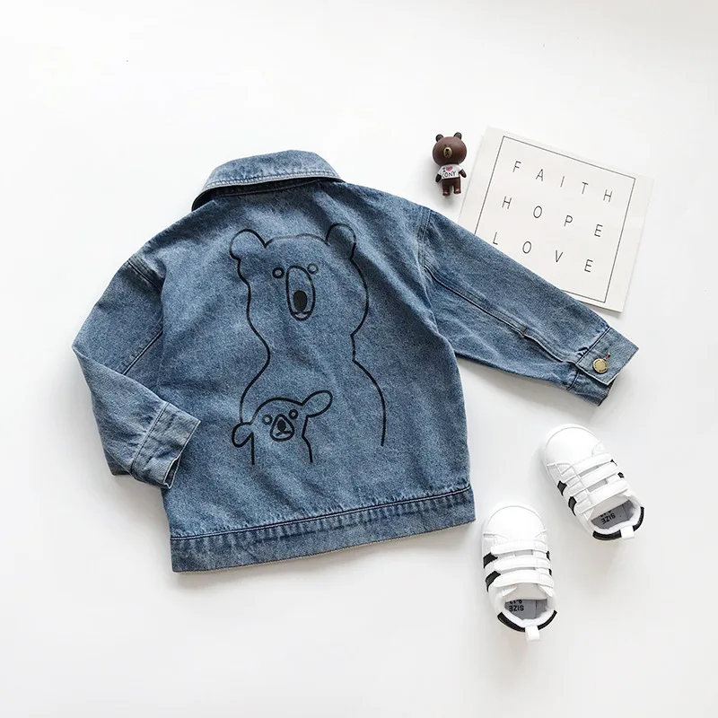 

19 Autumn New Style Childrenswear Western Style Girls' Jean Jacket Fashionable Children Spring And Autumn Baby 53310