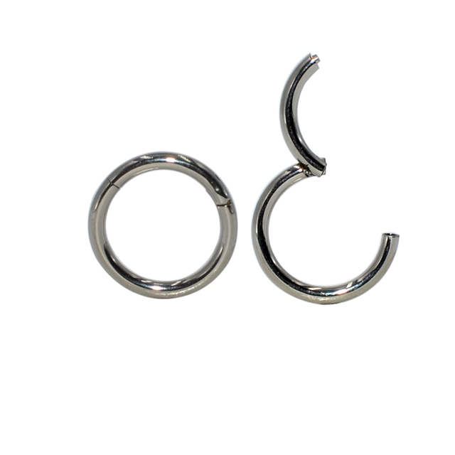 G23 Titanium Hinged Segment Nose Rings Ear Septum Helix Tragus Captive Piercing  Lip Eyebrow Nipple Clicker Body Jewelry