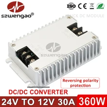 Dc 24 v 36v 48v 60v para dc 12 v 1a 3a 5a 8a 10a 20a 30a 40a step down conversor de energia 24 volts para 12 volts buck regulador de tensão