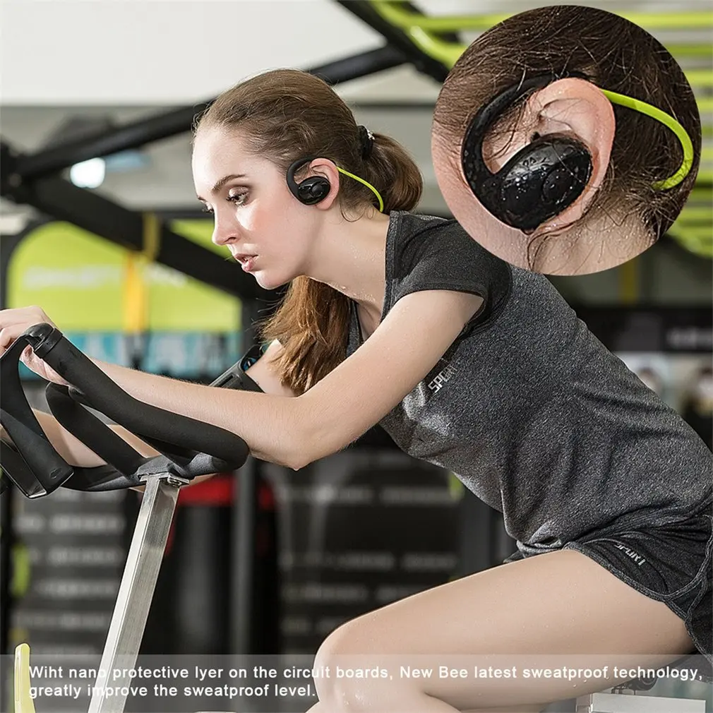 LESHP Snail In-Ear Sport Bluetooth наушники портативная гарнитура шагомер микрофон Функция для профессионального бега