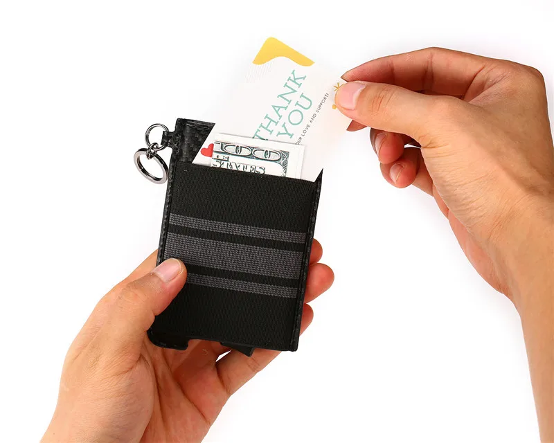 ZOVYVOL RFID Блокировка кредитный держатель для карт Anit-theft кошелек карта для мужчин и женщин автоматический всплывающий Чехол для карт кожаный держатель для ID