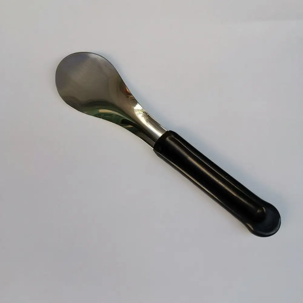 10,5 дюймовая металлическая Лопата для мороженого, нержавеющая ложка-Лопатка, лопатка для мороженого - Цвет: Черный