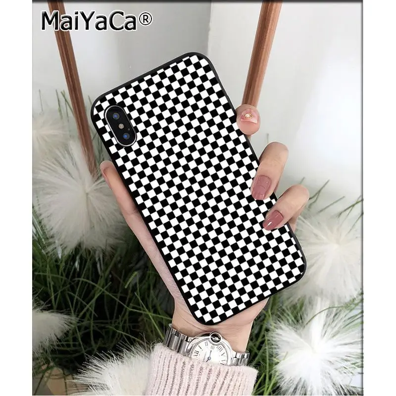 MaiYaCa Клетчатый плед на заказ фото телефон чехол для Apple iphone 11 pro 8 7 66S Plus X XS MAX 5s SE XR мобильные чехлы