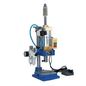 

110V / 220V Manual Pneumatic Press Punch Machine Small Adjustable Force 200KG Pneumatic Punch