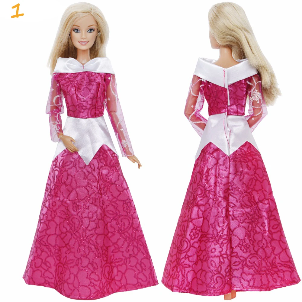 1x COSPLAY Fairytale Doll Accessories Classic Princess Party Gown Dress for Barbie Doll Clothes doll clothes doll clothes accessories doll accessories plush doll accessories