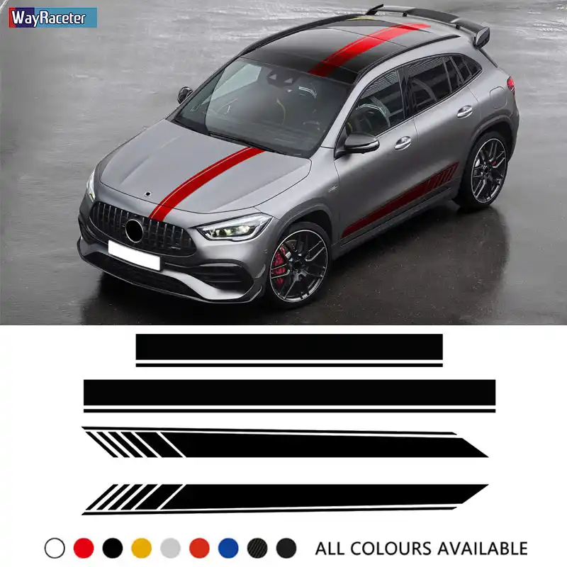 Edition 1 Car Door Side Stripes Stickers Hood Rear Body Kit Decal For Mercedes Benz Gla Class Gla45 Amg X156 Gla200 H247 Gla250 Car Stickers Aliexpress