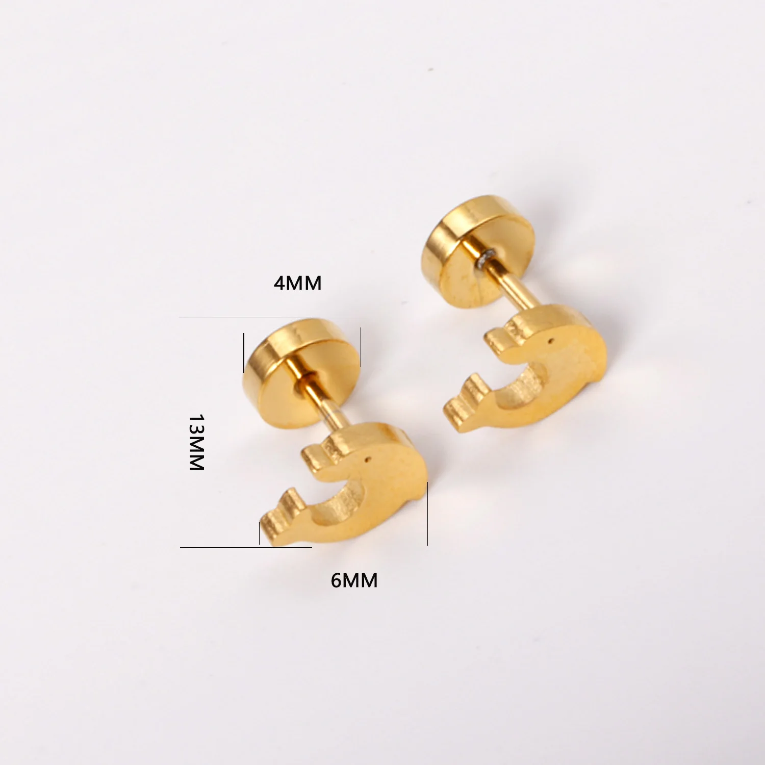 Buy Cute Little Flower Gold Plated Sterling Silver Stud Earrings by  Mannash™ Jewellery