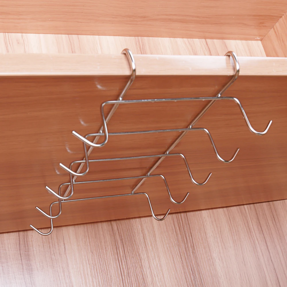 Крючки вешалки из нержавеющей стали держатель для кофейных чашек сушилка чулана