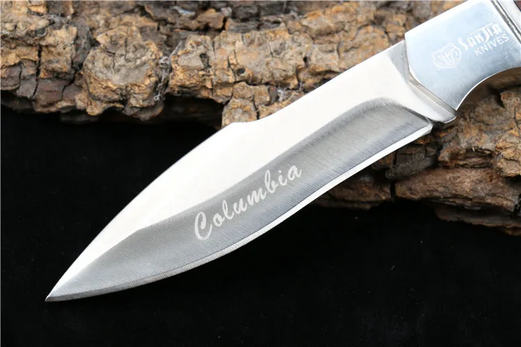 Коламбия полевой высокой твердости острый 5Cr13Mov тактический нож портативный маленький прямой нож для выживания в дикой природе Открытый нож