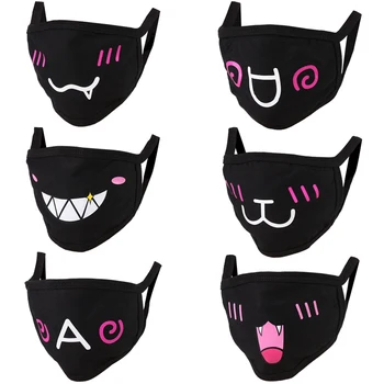 

Anime mask Winter Warm Mouth fabric Mask dust mask Cartoon Face dustproof cotton Anti reusable double mouth mask