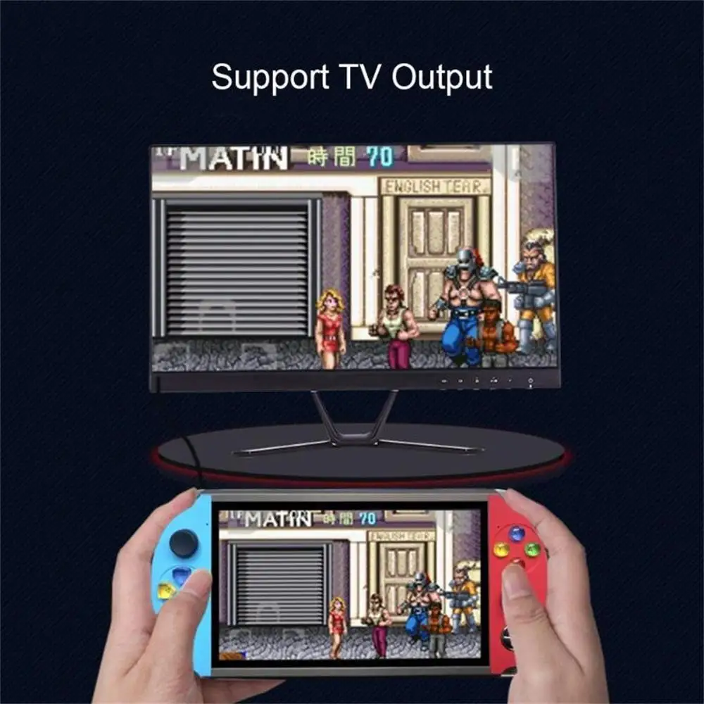4,3/7,0 дюймов Ретро видео игровая консоль для psp Ручной портативный 800 Встроенный 1 классические игры мини портативный игровой плеер для FC GB