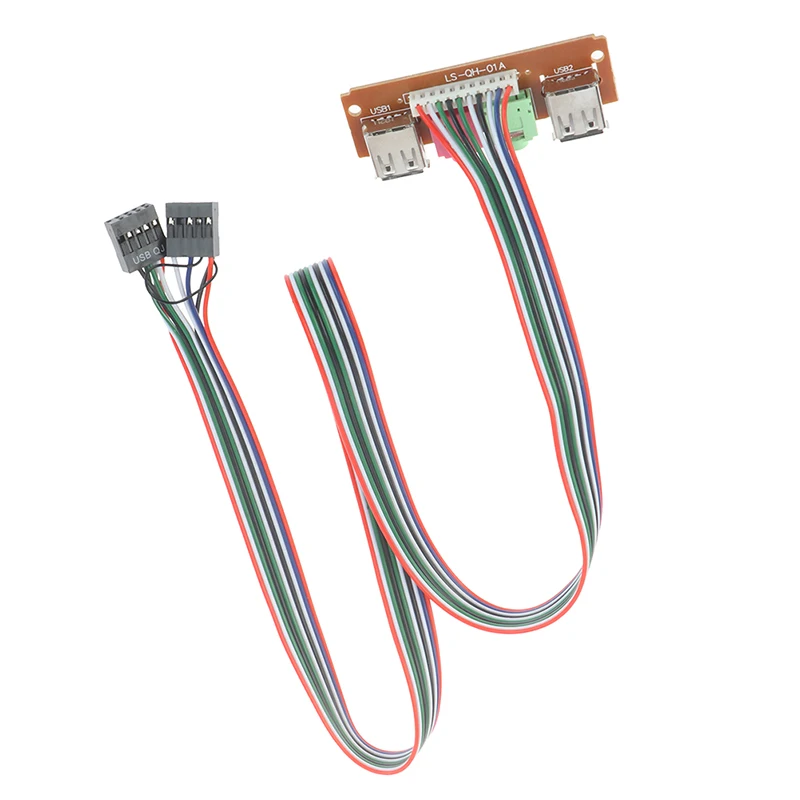 Чехол для компьютера 2 USB 6 8 см передняя панель аудио порт микрофон кабель