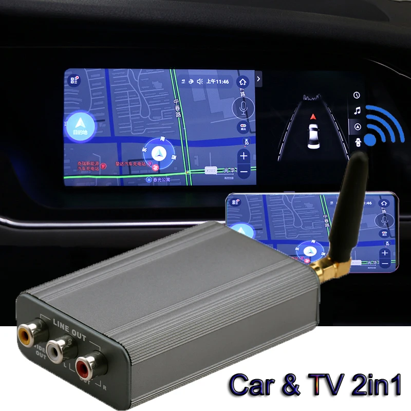 HDMI AV автомобильный беспроводной Wi Fi Зеркало Ссылка коробка дисплей ключ для iOS