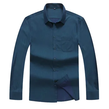 

Spuerpang Printing Long Sleeve Shirt Men's Wear Shirt Plus Fat plus Size Loose Qing Popular Youth Autumn Backing Shirt