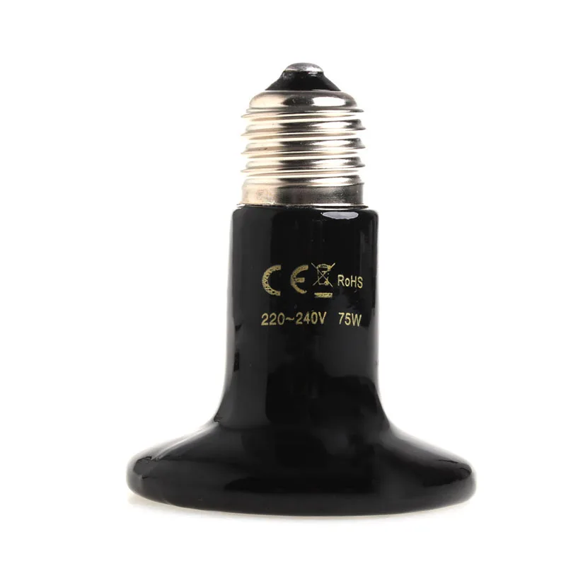 50/75/100/150/200W любимчика для разведения Рептилий Керамический нагреватель Инфракрасный свет лампы RXJB