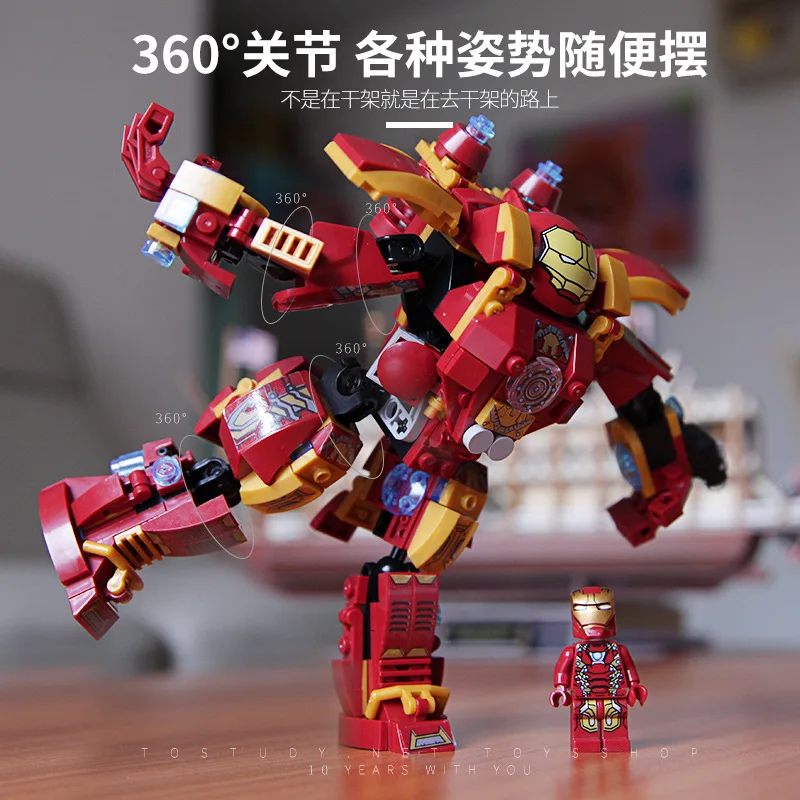 SY1340 38001 Legoings marvss союз Мстителей Железный человек Халк халкбастер бронированные