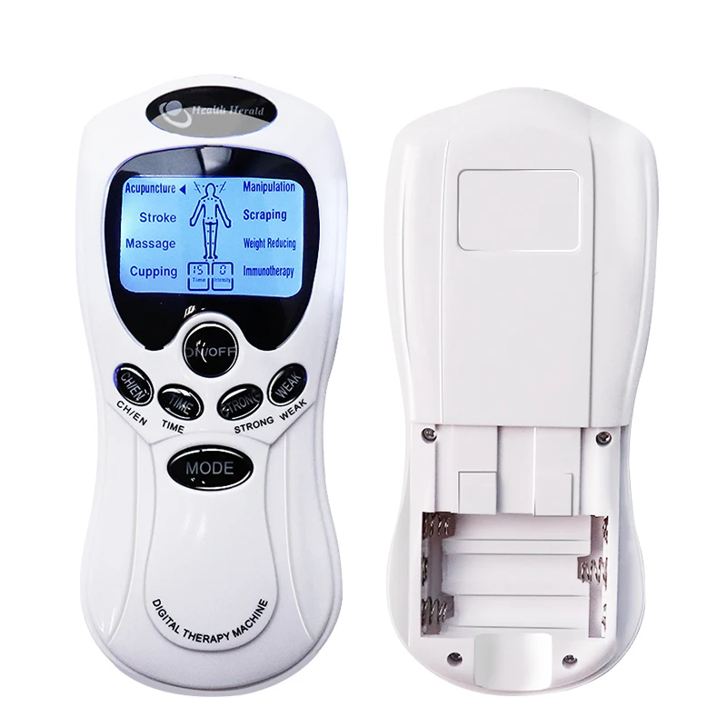 8 Modes Electric TENS Massager LCD Digital Therapy Body Healthy Meridian Massager Machine Muscle Acupuncture Body Massager Pads