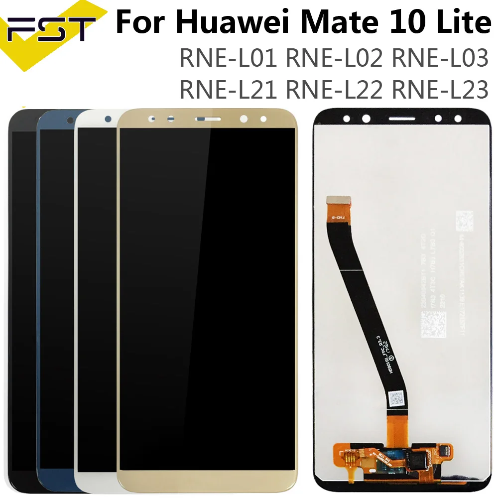 ЖК дисплей 5 9 дюйма для HUAWEI Mate 10 Lite + дигитайзер сенсорного экрана в сборе Huawei