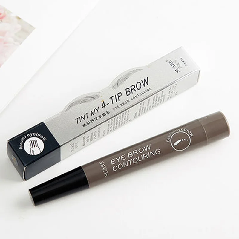 Microblading карандаш для бровей вилка кончик бровей Карандаш для татуировки водонепроницаемый стойкий тонкий эскиз жидкий карандаш для бровей