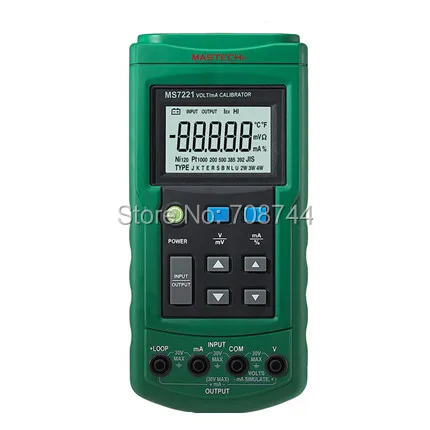 Mastech MS7221 Вольт/мА Источник напряжения тока Калибратор Метр выходной Шаг DC 0-10 В 0-24ма тестер