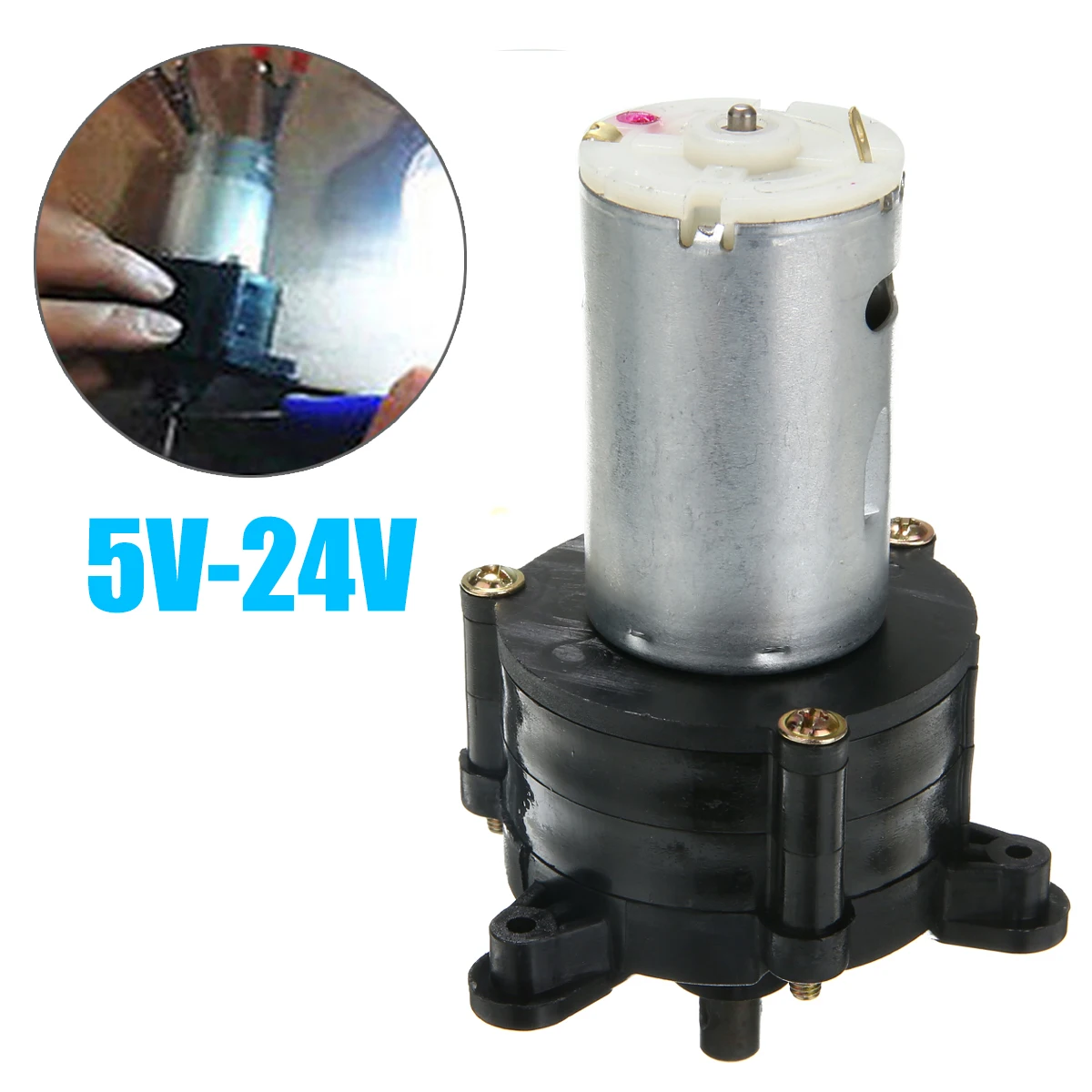 

1PC 5V-24V 1500mA Generator Miniature Hand Crank Generator Emergency Wind Hydraulic Generator Dynamotor Motor