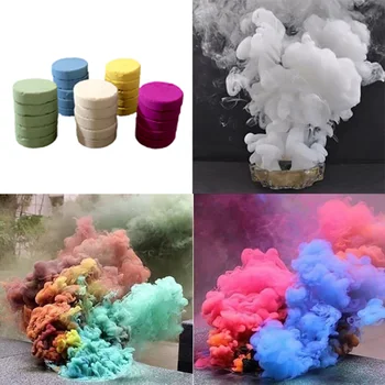 

5Pcs/Box Colorful Smoke Pills Show Smoke Bomb Divine Halloween Photography Aid Decoration Tool Props Festive Party supplies DIY