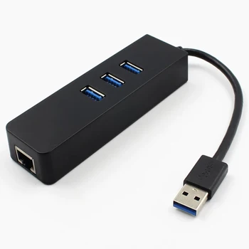 

Wired Gigabit Ethernet Network Adapter Laptop Hub Fast USB 3.0 3 Ports LAN RJ45 Card Accessories Stable Computer