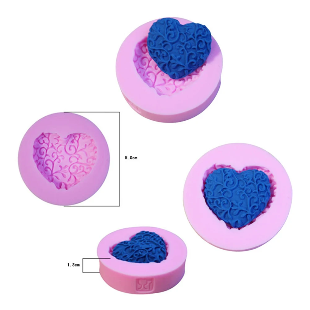 1 шт. силиконовая форма для торта сахарная форма для поделок для тортов бисквиты DIY формы для шоколада, мыла в форме сердца инструменты для украшения торта
