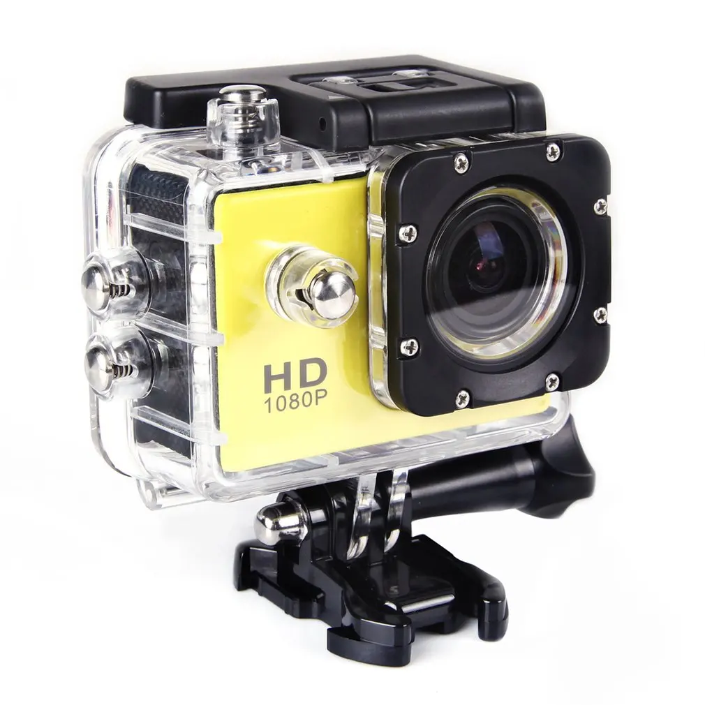 G22 1080P HD съемка водонепроницаемая цифровая камера видеокамера COMS сенсор Широкоугольный объектив камера Профессиональная фотография - Цвет: yellow