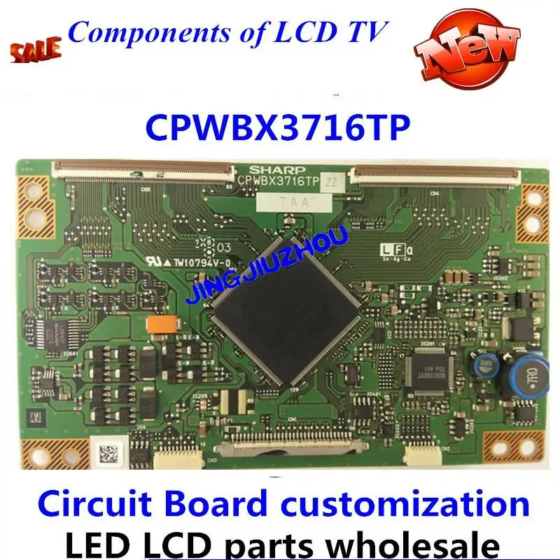 

New sharp cpwbx3716tp logic board lk370t3lz6j screen t_con