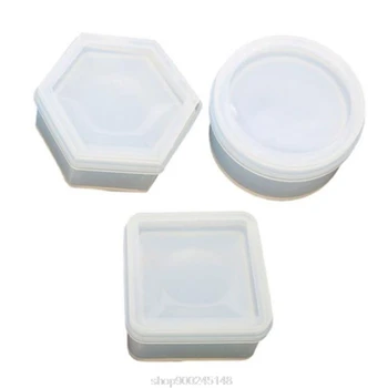 

3Pcs Crystal Epoxy Resin Mold Storage Box Casting Silicone Mould Handmade DIY Crafts Jewelry Making Tool O21 20 Dropshipping