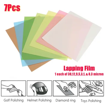 

8.5x11 Microfinishing Sheet Lapping Film Assortment 30,12,9,3,1,5 0.3Micron M