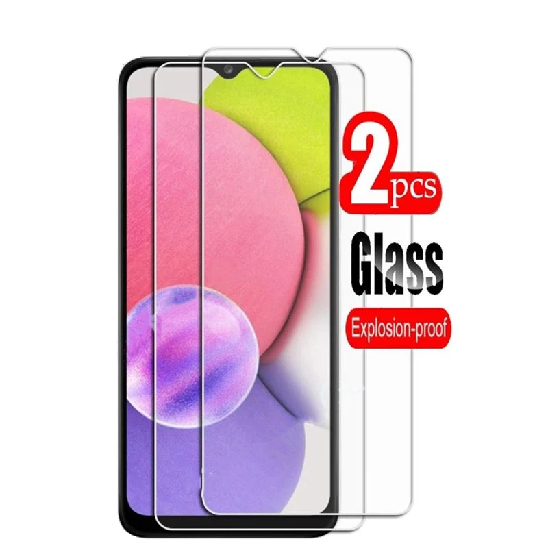 2Pcs Protective Glass For Samsung Galaxy A02s A03s A52s A22 Screen Protectors Glasses Film A 22 A02 Tempered Glas On SM-A226B 5G