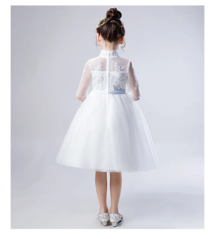 Little Flower Girl Formal Dress Girls Princess Skirt Puffy Yarn CHILDREN'S Wedding Dress Host Catwalks Nobility Piano Costume