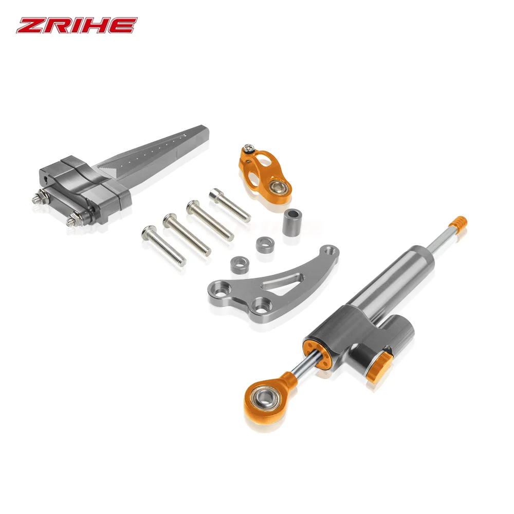 

CNC Aluminum Adjustable Motorcycles Steering Stabilize Damper Bracket Mount Kit For Honda cb650f 2014~ 2018 CB650F 2014-2018