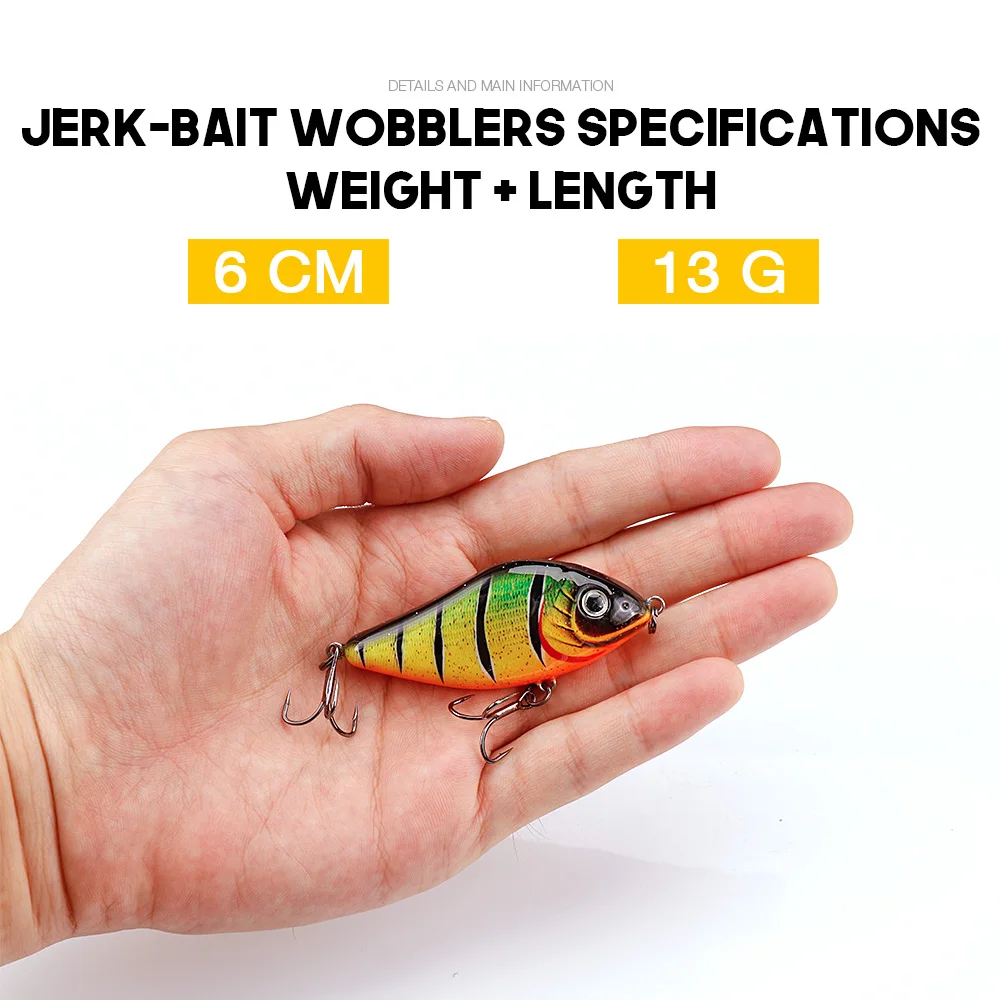 GOBASS 3pcs Pike Fishing Lure Jerkbait Kit 80mm 24g Slider Swim Action  Sinking VIB Wobbler Musky Hard Plastic Artificial Bait - AliExpress