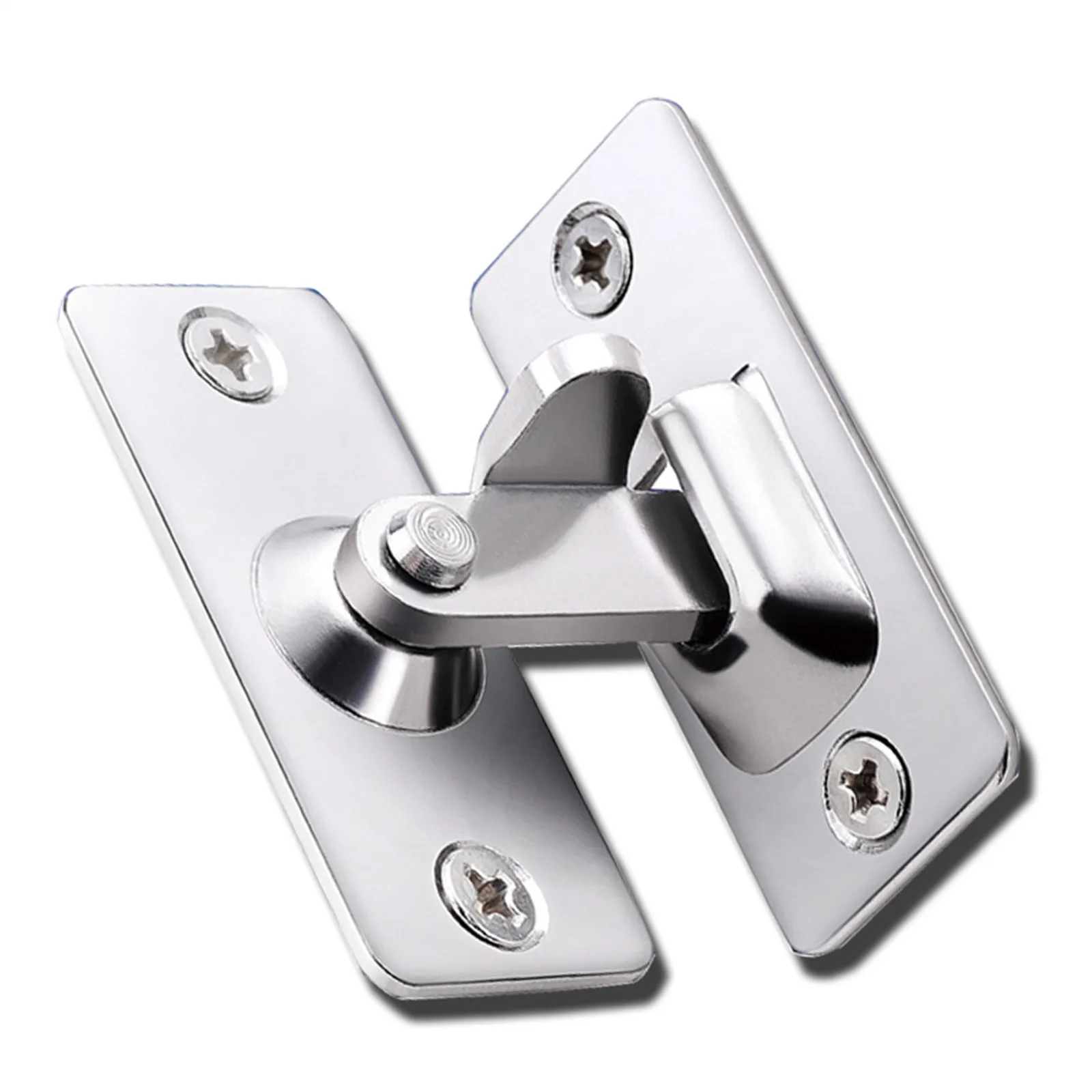304 Stainless steel 90 degree Right angle buckle/hook lock/bolt For sliding door Mini but strong Surface mounting Hardware Locks |