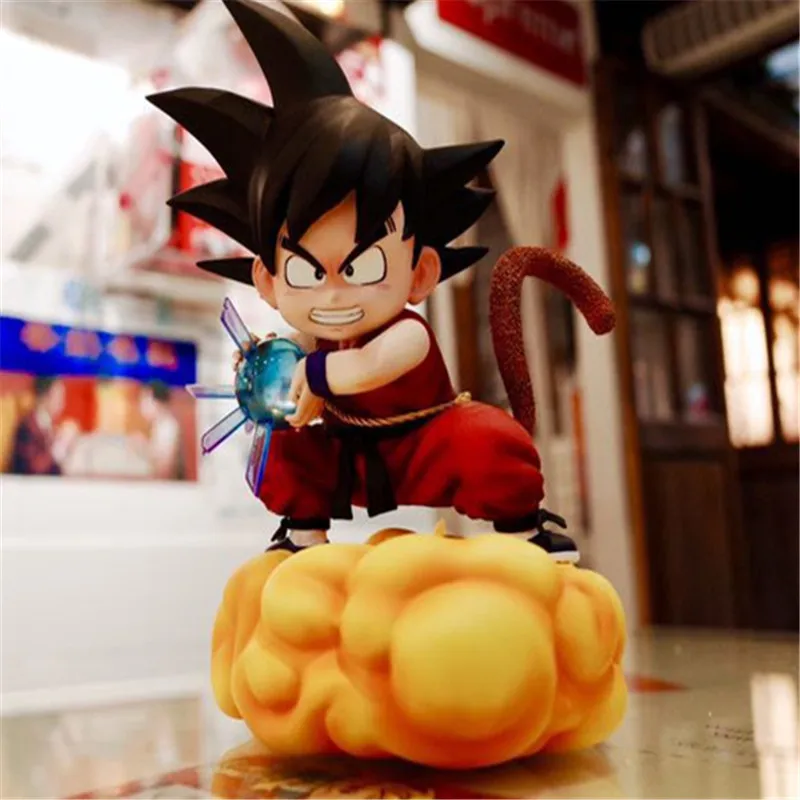 21 см Аниме Драконий жемчуг Супер Saiyan Сон Гоку открытый циррус детство автомобильное зарядное устройство GK Статуя Фигурка Коллекционная модель игрушки M4063