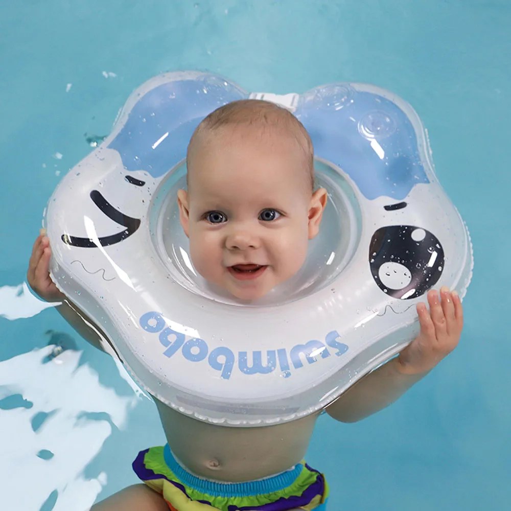 

Baby Swimming Ring Safety Non-slip Infant Bathing Inflatable Neck Rings Cartoon Kid Swim Float Circle Toy For Dropship With Pump