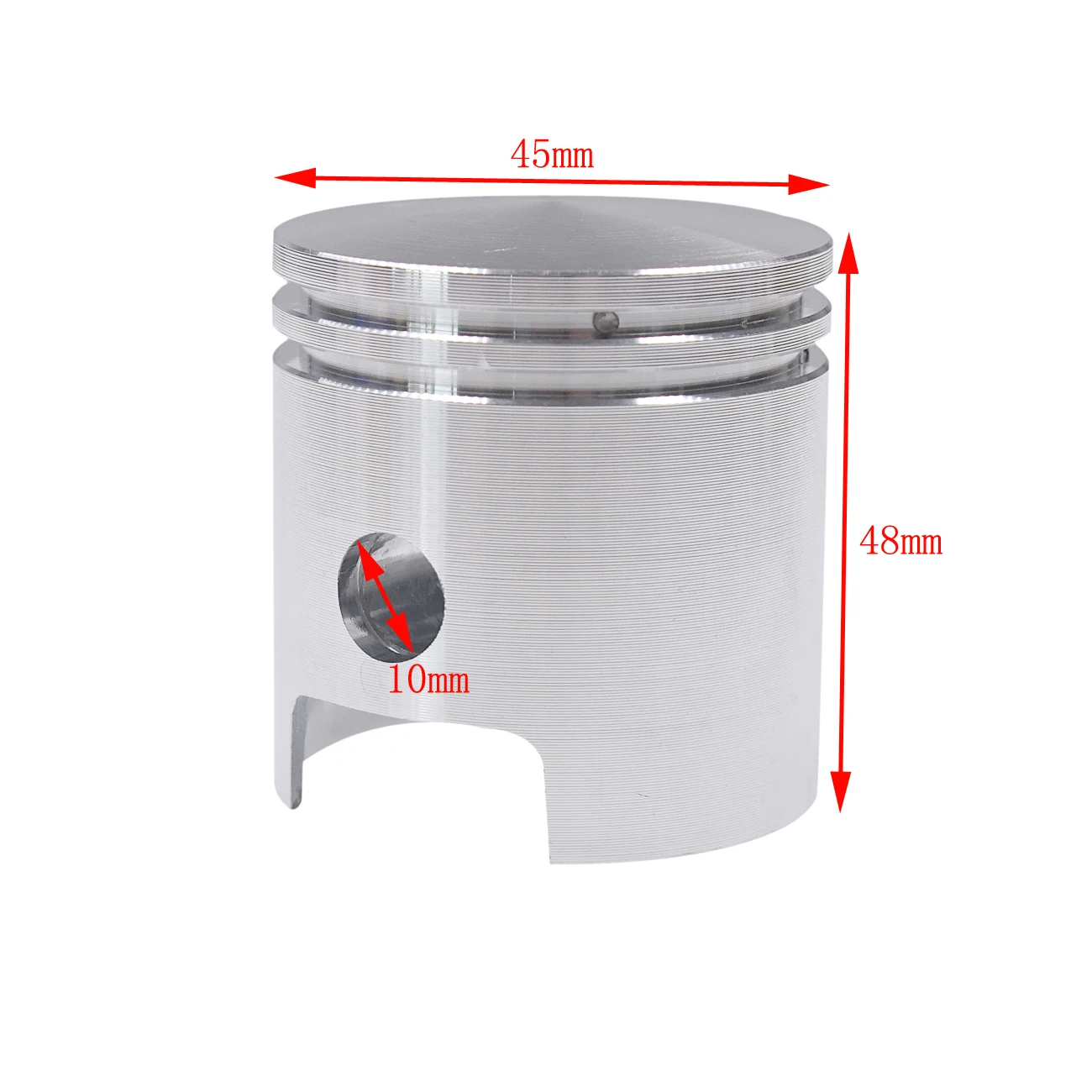 45mm Piston & Piston Rings For 60cc 2 Stroke Motor Engine Motorized Bike